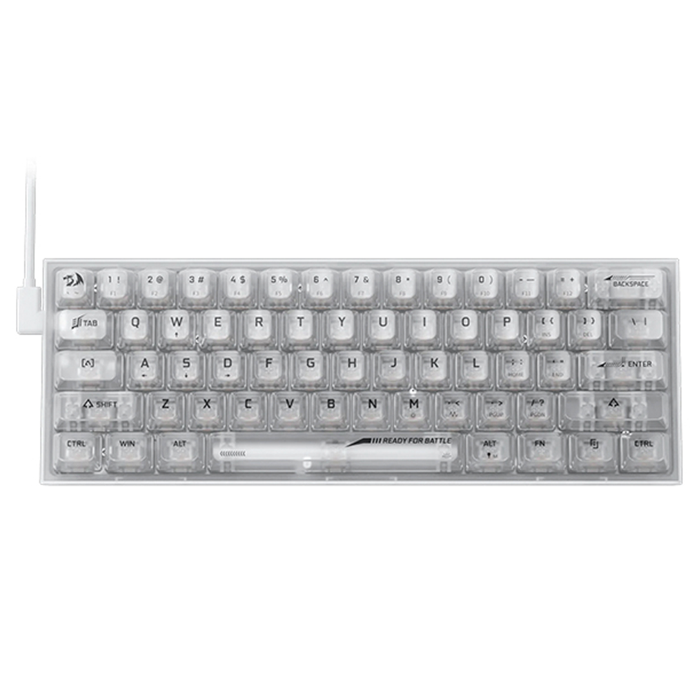 Redragon Fizz RGB K617CT - Teclado Transparente