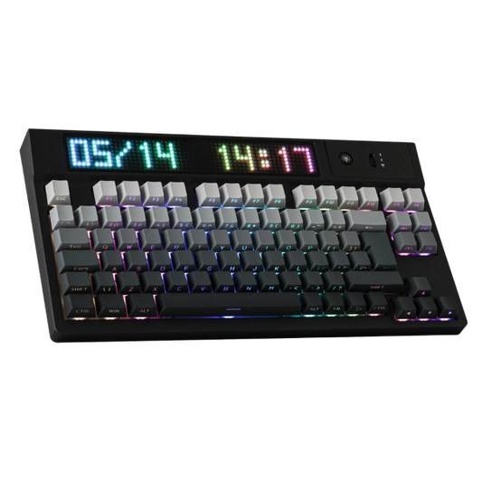 Epomaker Dynatab 75X - Teclado Inalámbrico con Pantalla LED