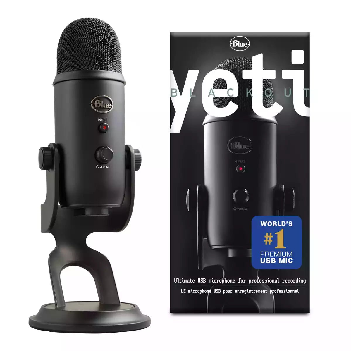 Blue Yeti BlackOut - Micrófono Profesional - Solo Gamer Bolivia