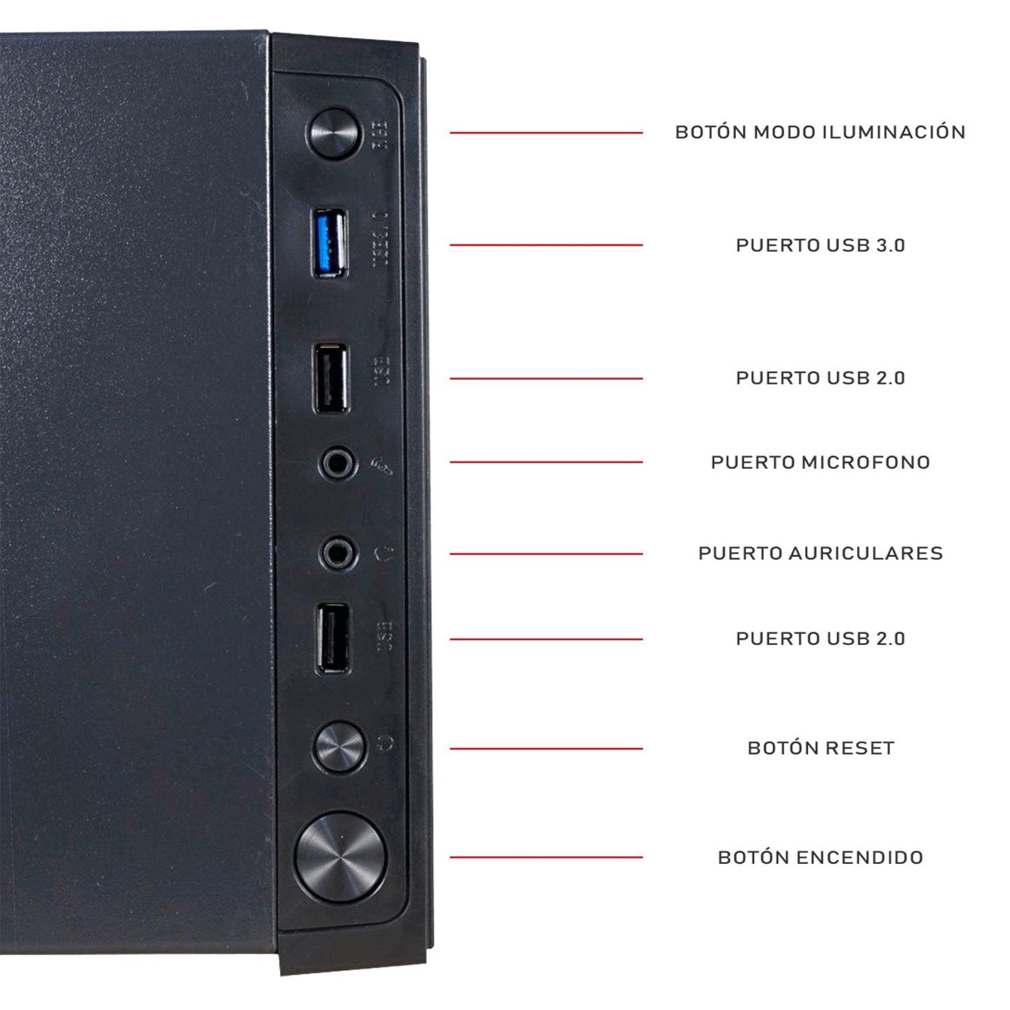 Redragon SIDESWIPE PRO Gaming GC-601-1 (4 coolers ARGB) - Solo Gamer Bolivia