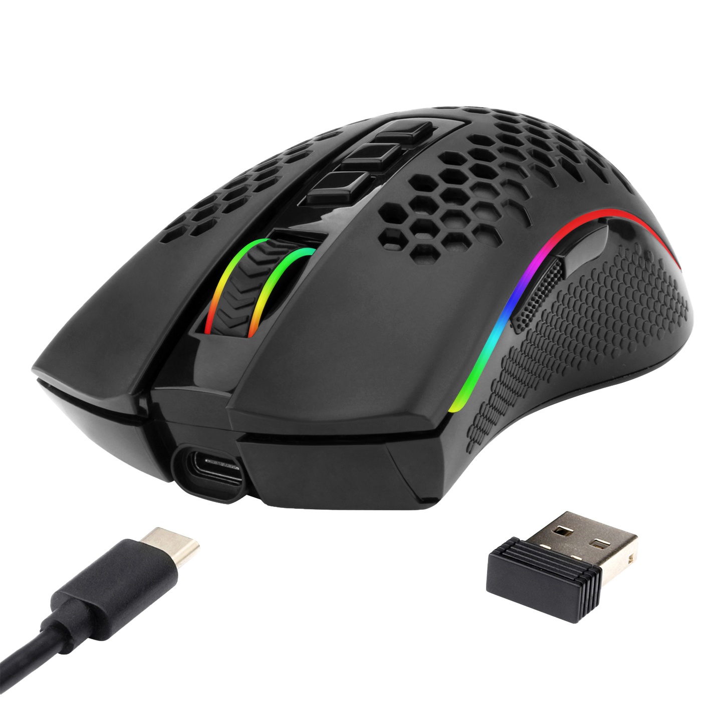 Redragon Storm Pro M808-KS - Mouse Inalámbrico RGB
