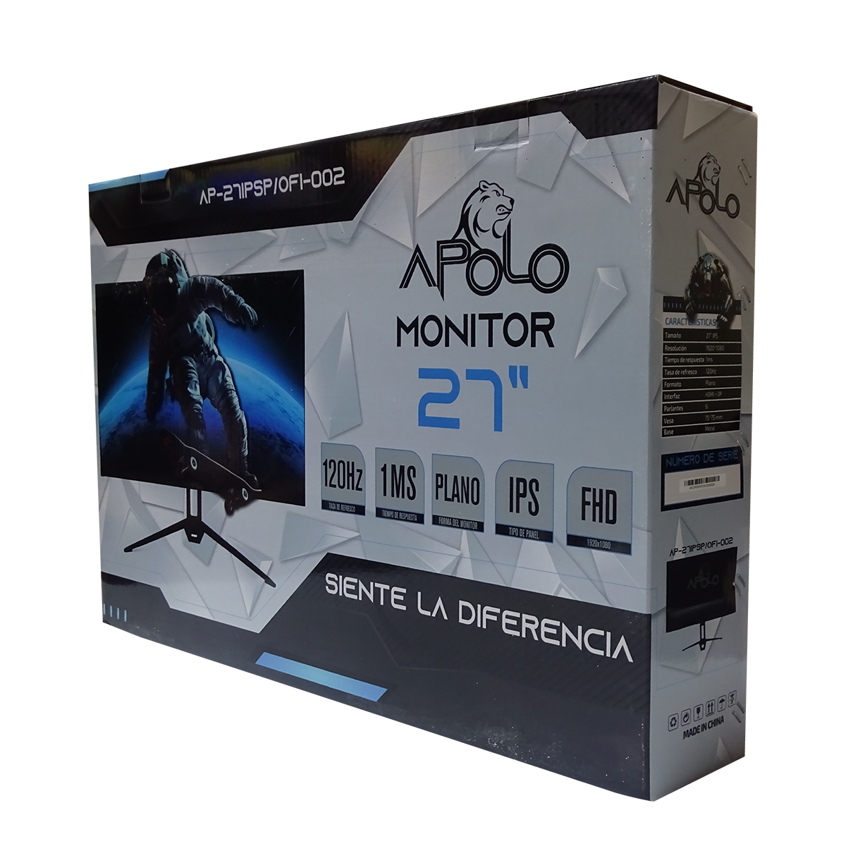Apolo AP 27IPSP – 27″, 1080p, IPS, HDMI, DP, 120Hz