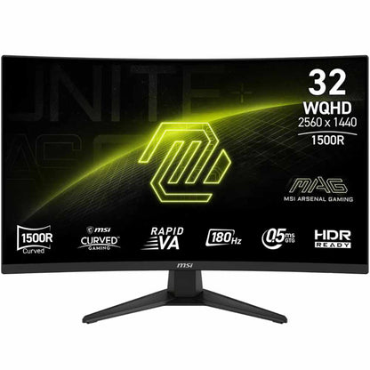 MSI MAG 321CQF E18 – 32″, 180Hz, 1440p, 0.5ms, VA, Adaptive-Sync