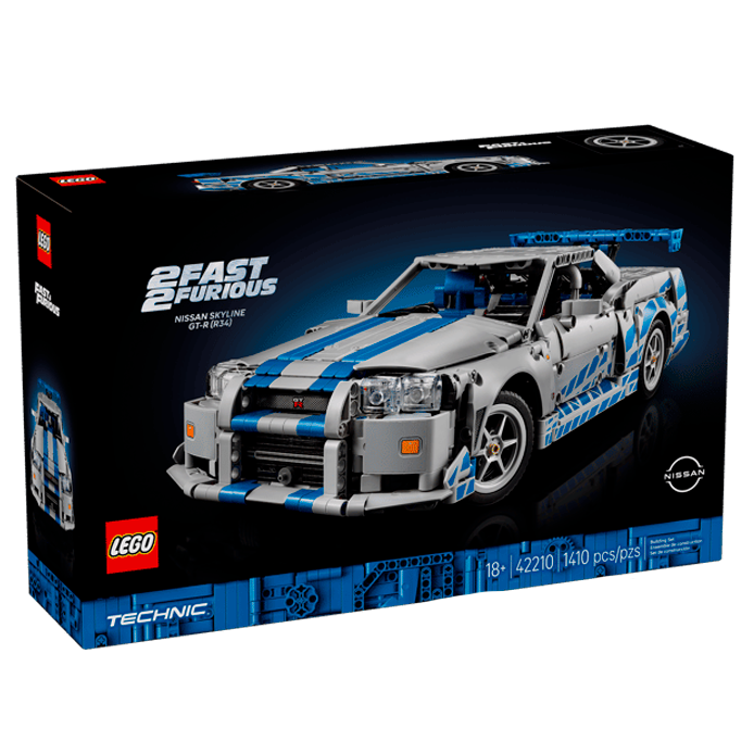 Nissan Skyline GT-R de Fast Furious | 1410 PCS - Genérico